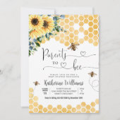 Eltern, die Honey Bee Theme Baby Dusche Einladung (Vorderseite)