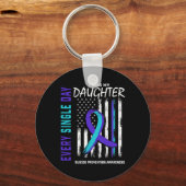 Eltern, die ich verzeihe, dass meine Tochter Selbs Schlüsselanhänger (Vorderseite)