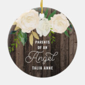 Eltern eines Personalisierten Säuglings von Engel Keramik Ornament (Hinten)