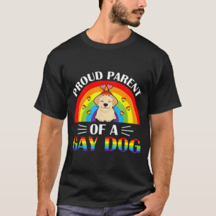 Eltern eines schwulen Hundes LGBT-Regenbogen-Stolz T-Shirt