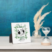 Eltern Foto BAPTISM Sake Gift - Botanisch Fotoplatte (InSitu)