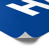 Eltern für Biden Harris Custom Text Blue Poster (Ecke)