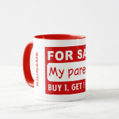 ELTERN FÜR VERKAUFSPRÜCHE Tasse (Vorderseite Links)