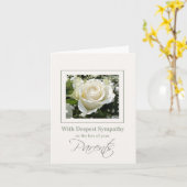 Eltern gehen Rose Beileid Card verloren Karte (Gelbe Blume)