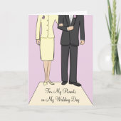 Eltern Hochzeit Dankeschön Karte (Vorderseite)