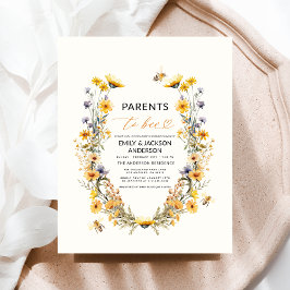 Eltern in der Wildblume Bier Paare Kinderdusche