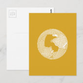 Eltern-Kind-Schildkröte Postkarte (Vorne/Hinten)