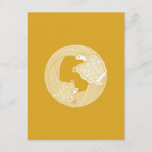 Eltern-Kind-Schildkröte Postkarte