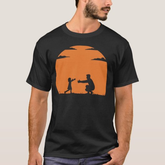 Eltern-Kind-Silhouette T-Shirt (Vorderseite)