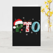 Eltern-Lehrer-Organisation Pto Weihnachtsmann Hut Karte (Gelbe Blume)