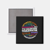Eltern-Lehrer-Vereinigung Pta Freiwilliger Koordin Magnet (Vorderseite/Rückseite)