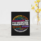 Eltern Lehrerverband Pta Volunteer Koordinator Karte (Gelbe Blume)