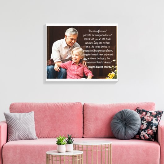 Eltern Leinwanddruck (Insitu (Wohnzimmer))