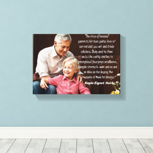 Eltern Leinwanddruck (Insitu (Holzboden))