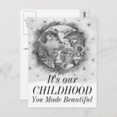 Eltern machen unsere Welt zu einer schönen Postkar Postkarte (Vorne/Hinten)