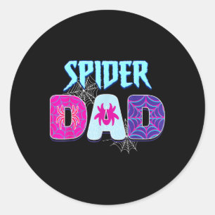 Eltern Mama Spider Vater Mütter Tag Matching Famil Runder Aufkleber