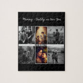 Eltern mit Kindern und 6 Fotos Puzzle (Vertikal)