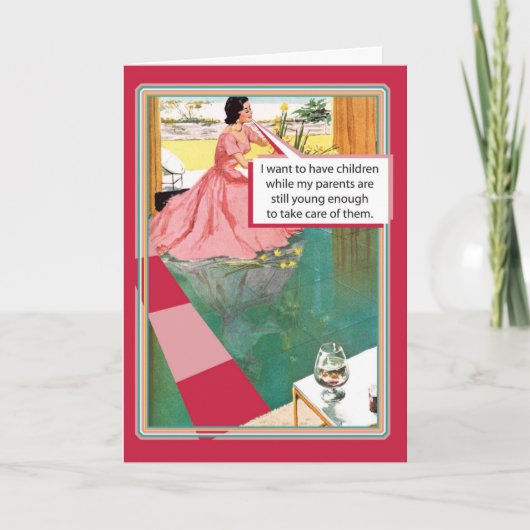 Eltern noch jung lustig grüßen Muttertag Karte (Vorderseite)