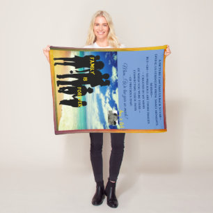 Eltern oder sonstige besondere Person Fleecedecke