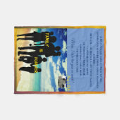 Eltern oder sonstige besondere Person Fleecedecke (Vorderseite (Horizontal))