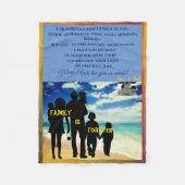 Eltern oder sonstige besondere Person Fleecedecke (Vorderseite)