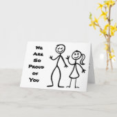 **ELTERN** SAGEN GEGENÜBER/WIR SIND SO STOLZ AUF " KARTE (Gelbe Blume)