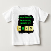 Eltern sind Geeksbaby-Shirt Baby T-shirt (Vorderseite)