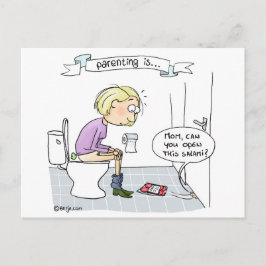 Eltern sind... nie langweilig postkarte