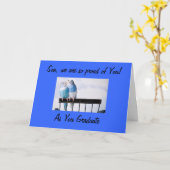 ELTERN STARTEN SON IM ABSCHLUSS KARTE (Gelbe Blume)