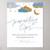 Eltern Tipps Unterschreiben Sign Twinkle Star Baby Poster (Vorne)