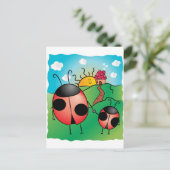 Eltern und Kind! Postkarte (Stehend Vorderseite)