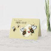 Eltern von BEE, 3. Kind Glückwunsch Karte (Vorderseite)