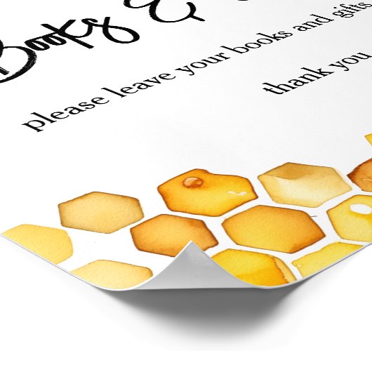 Eltern von Bienenhonig Babydusche Zeichen Poster (Ecke)