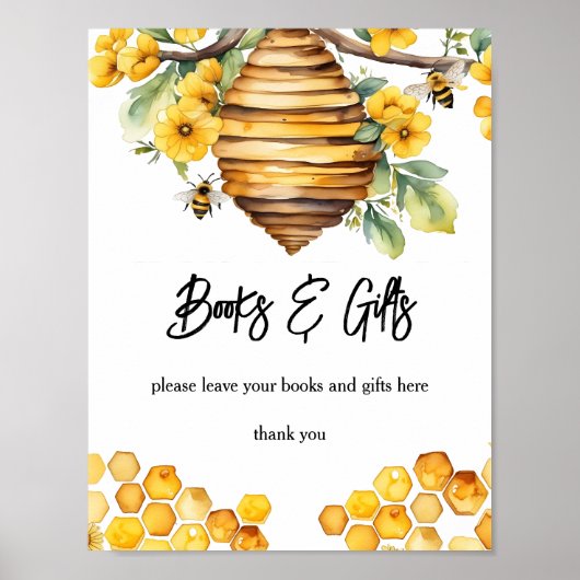 Eltern von Bienenhonig Babydusche Zeichen Poster (Vorne)