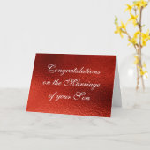 Eltern von Braut Glückwunsch Grüße Karte (Gelbe Blume)