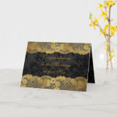 Eltern von Braut Glückwunsch Grüße Karte (Gelbe Blume)