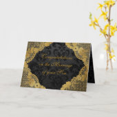 Eltern von Braut Glückwunsch Grüße Karte (Gelbe Blume)