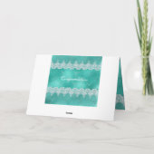 Eltern von Braut Glückwunsch Grüße Karte (Rückseite)