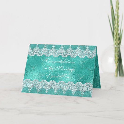 Eltern von Braut Glückwunsch Grüße Karte (Vorderseite)