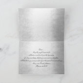 Eltern von Braut Glückwunsch Silver Glam Karte (Innenseite)