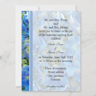 Eltern von Braut und Groom, Einladung zur Hochzeit