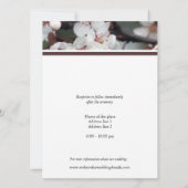 Eltern von Braut und Groom, Einladung zur Hochzeit (Rückseite)