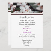 Eltern von Braut und Groom, Einladung zur Hochzeit (Vorne/Hinten)