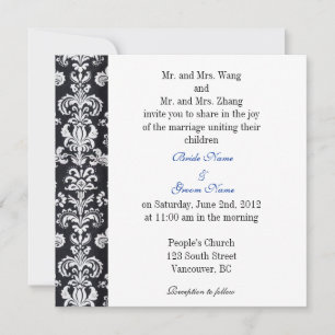 Eltern von Braut und Groom, Einladung zur Hochzeit