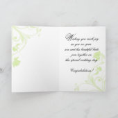 Eltern von Glückwunsch, Schwarz und Grün Karte (Innenseite)