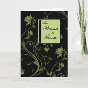 Eltern von Glückwunsch, Schwarz und Grün Karte