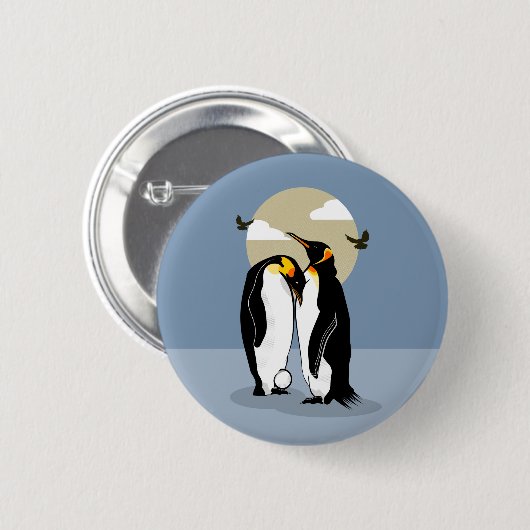 Eltern von Kaiserpinguin Button (Vorne & Hinten)