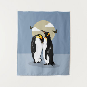Eltern von Kaiserpinguin Wandteppich