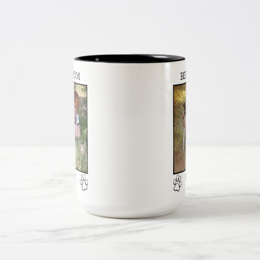 Eltern von niedlichen Mutter oder Vater Zweifarbige Tasse (Mittel)