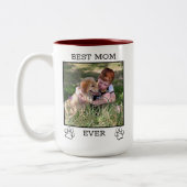 Eltern von niedlichen Mutter oder Vater Zweifarbige Tasse (Links)